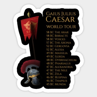 Gaius Julius Caesar World Tour Sticker